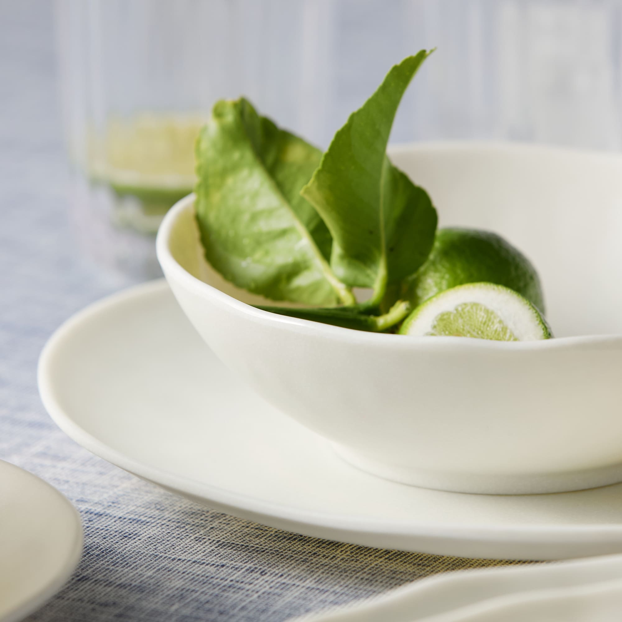 Escape Melamine Dinner Set 12pc White Kitchen Warehouse™